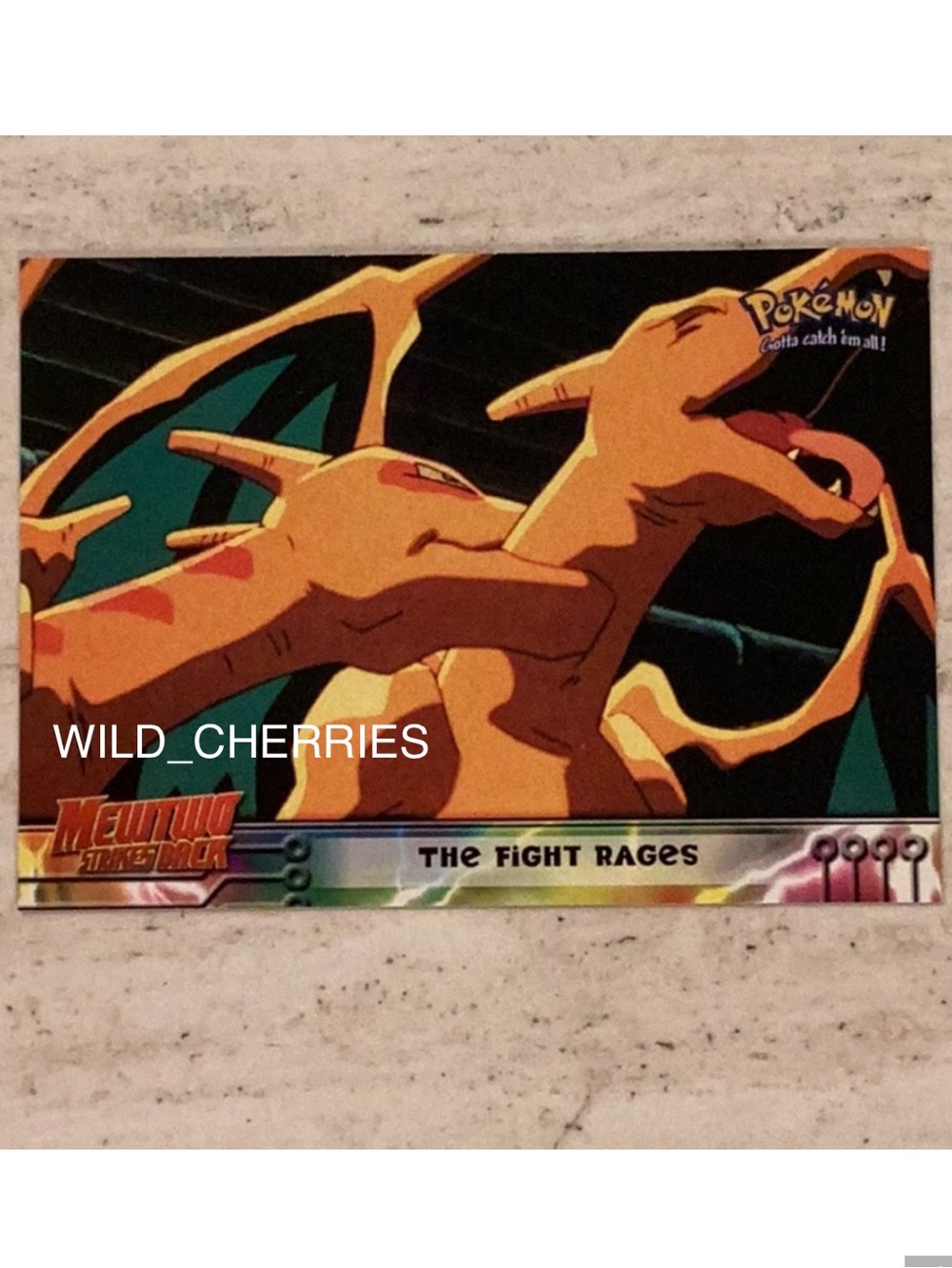 Charizard Topps 1999 Pokemon First Movie Edition 35 The Fight Rages #35 Card - Picture 2 of 6